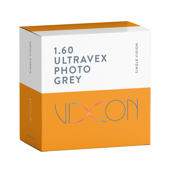 Vixon 1.60 Ultravex Foto Gris SPIN Semiterminado Visión Simple 75 HC