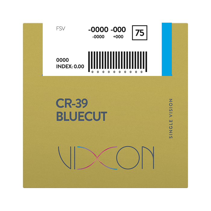Vixon CR39 Bluecut Terminado Visión Simple 70 AR